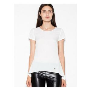 Tricou dama bej - material usor - cu parti extinse imagine