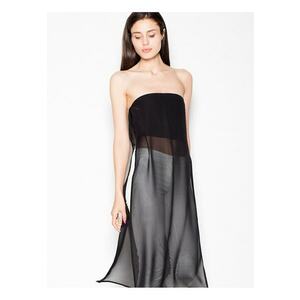 Top dama negru - cu sifon decorativ - croi original - elastan 5% poliester 95% imagine