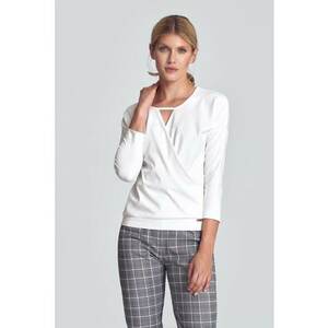 Bluza dama - Poliester/Viscoza/Elastan - Alb - imagine