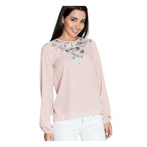 Bluza dama 59021 - Poliester/Viscoza - Roz imagine