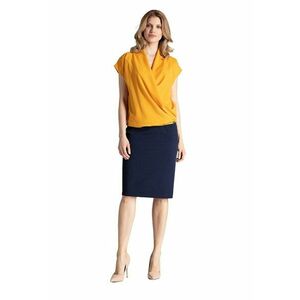 Bluza eleganta dama M652 - Poliester/Elastan - Galben - imagine