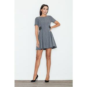 Rochie scurta - albastru - poliester - pentru orice ocazie imagine