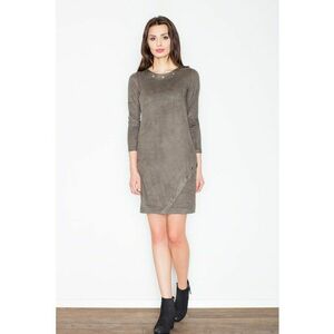 Rochie eleganta M455 - verde - din poliester - cu maneca lunga imagine