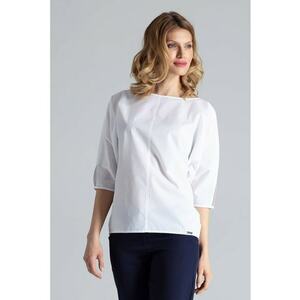 Bluza dama - Poliester/Bumbac - Alb imagine