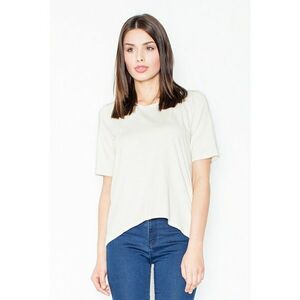 Tricou dama - Spatele gol - Viscoza/Elastan - Ecru imagine