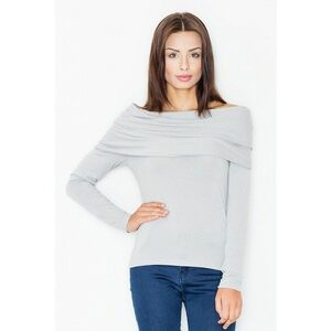 Bluza dama - Viscoza/Elastan - Gri - imagine