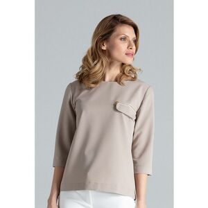 Bluza dama - Formala - Poliester/Viscoza - Bej - imagine