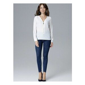 Bluza dama - cu fermoar - bej - LYCRA - poliester imagine
