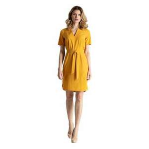 Rochie mini dama Sadure M669 mustar imagine