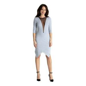 Rochie mini dama Colgrengoire L012 gri imagine
