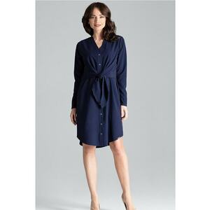 Rochie mini dama Odo L031 albastru inchis imagine