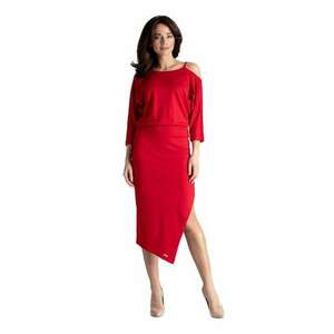 Rochie midi dama Belalon K479 rosie imagine