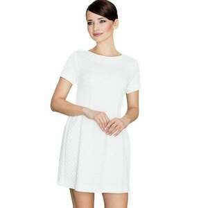Rochie mini dama Dindralat K147 ecru imagine