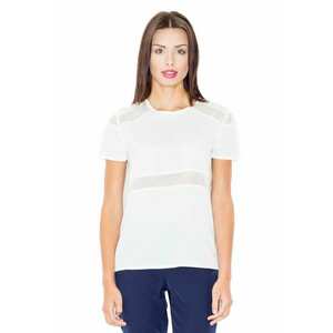 Tricou dama cu maneca scurta Isone M468 ecru imagine