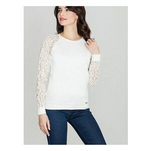 Bluza dama - dantela imprimeu leopard - bej - bumbac imagine