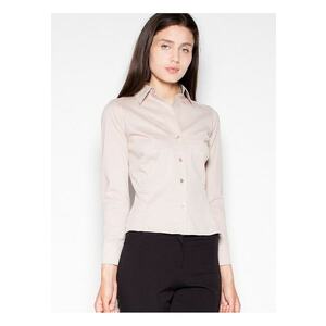 Camasa dama - bej - bumbac/nylon - imagine