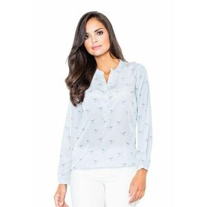 Camasa eleganta M254 fara guler - model unic - albastru intens - poliester imagine