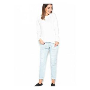Bluza dama bej - bumbac - hanorac moale - fundita decorativa imagine