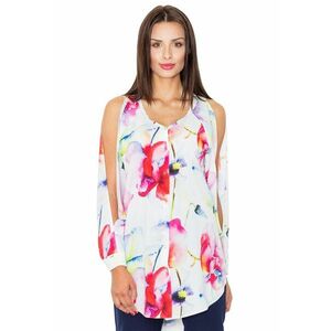 Camasa fara maneci - model M496 - multicolor - poliester/elastan - imagine