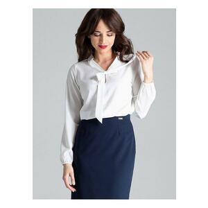 Bluza dama bej - maneci lungi - nod decorativ - poliester imagine