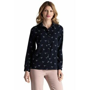Camasa eleganta M284 - poliester - maneci lungi - bleumarin - imagine