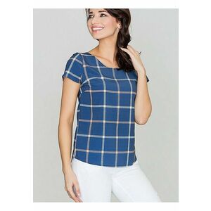 Bluza dama - retro - albastru - poliester imagine