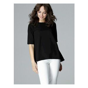 Bluza dama - neagra - poliester si viscoza - croiala lejera imagine