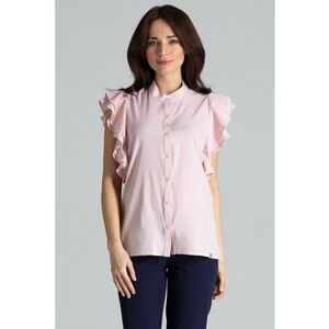 Bluza dama roz - poliester - maneci scurte - confortabila imagine