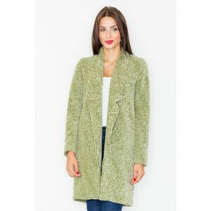 Palton dama M527 - Lana/Acril - Verde - imagine
