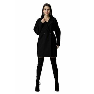 Palton dama M625 - Poliester/Viscoza - Negru - imagine