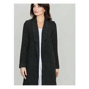 Palton dama negru - lungime midi - confortabil - fabricat din poliacril - poliester si lana imagine