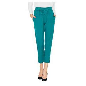 Pantaloni dama M523 - verzi - poliester imagine