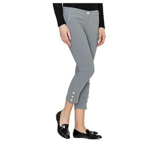 Pantaloni dama K372 - gri - poliester/elastan/viscoza - design modern imagine
