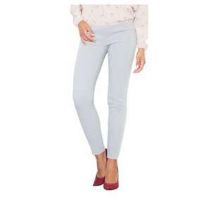 Pantaloni dama M328 - talie inalta - gri - poliester - elastan - viscoza imagine
