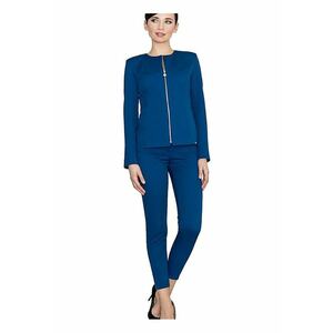 Pantaloni dama - Poliester - Albastru - imagine