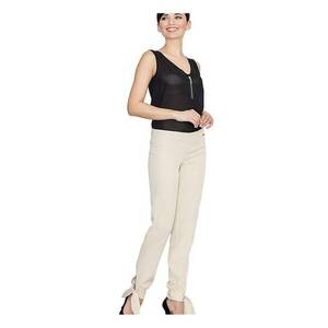 Pantaloni dama 5902194332415 - Poliester/Elastan - Bej - imagine