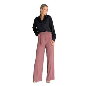 Pantaloni dama - Lungi - Poliester - Roz imagine