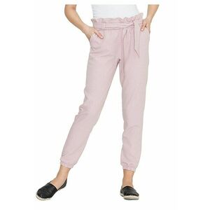 Pantaloni dama - K296 - roz - poliester/elastan/viscoza imagine