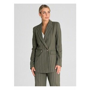 Sacou dama elegant - verde - maneci lungi - captusit - material viscoza - imagine
