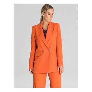 Sacou dama portocaliu - elegant - cu maneci lungi - captusit - din poliester 100% imagine