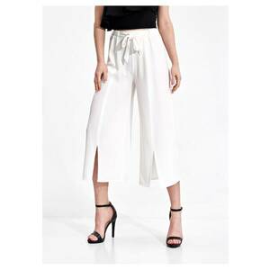 Pantaloni dama M860 - alb - poliester - croiala lejera - confortabili - imagine