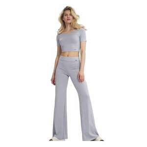 Pantaloni dama - Viscoza - Gri imagine