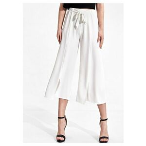 Pantaloni dama M860 - alb - poliester - design minimalist imagine