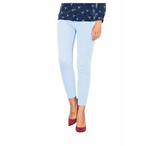 Pantaloni dama - eleganti - albastru - poliester/viscoza - imagine