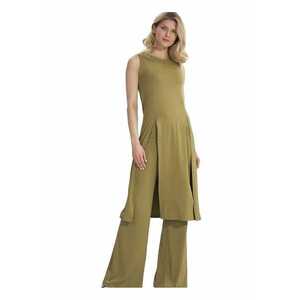 Rochie tunica verde - viscoza - imagine