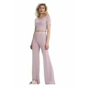 Pantaloni dama - Roz - Viscoza - imagine