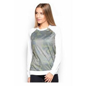 Bluza dama alb - material confortabil - imagine