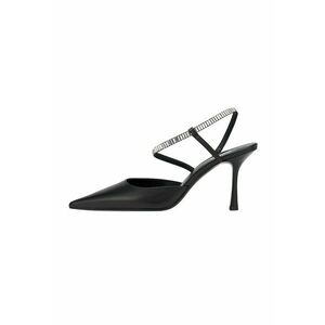 Pantofi slingback din piele cu toc stiletto imagine