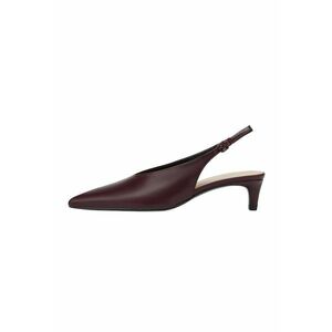 Pantofi din piele cu toc kitten imagine