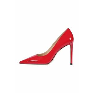 Pantofi din piele lacuita cu toc stiletto imagine